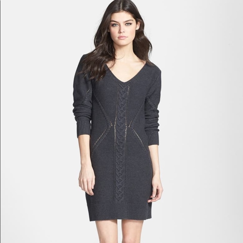 Nordstrom Leith Open Back Knit Sweater Dress - Picture 1 of 2